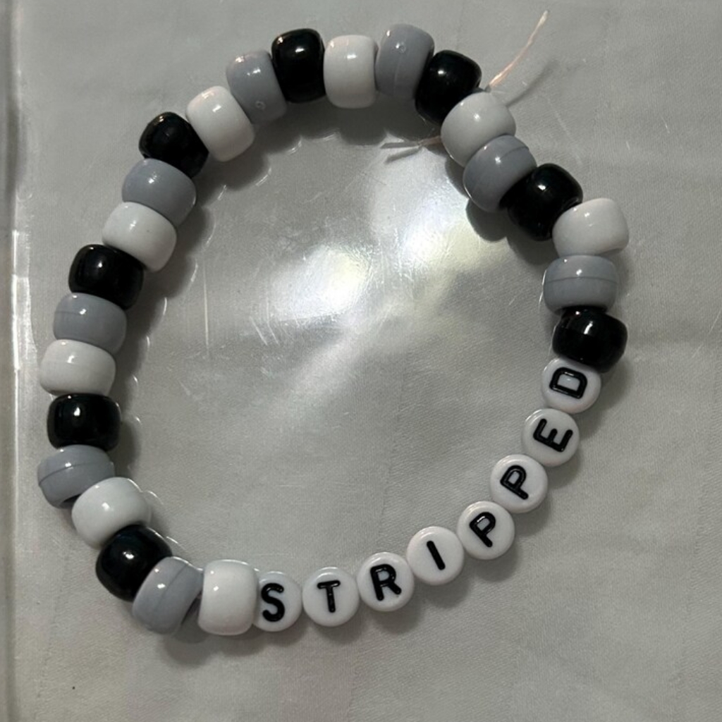 Christina Aguilera Stripped Handmade Kandi Bracelet
